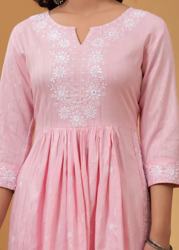 Pink_Viscose_Rayon_Embroidered_A-Line_Kurti_For_Women