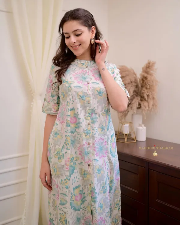 Powder_Blue_Floral_Cotton_A_Line_Kurta_Set