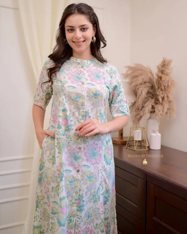 Powder_Blue_Floral_Cotton_A_Line_Kurta_Set