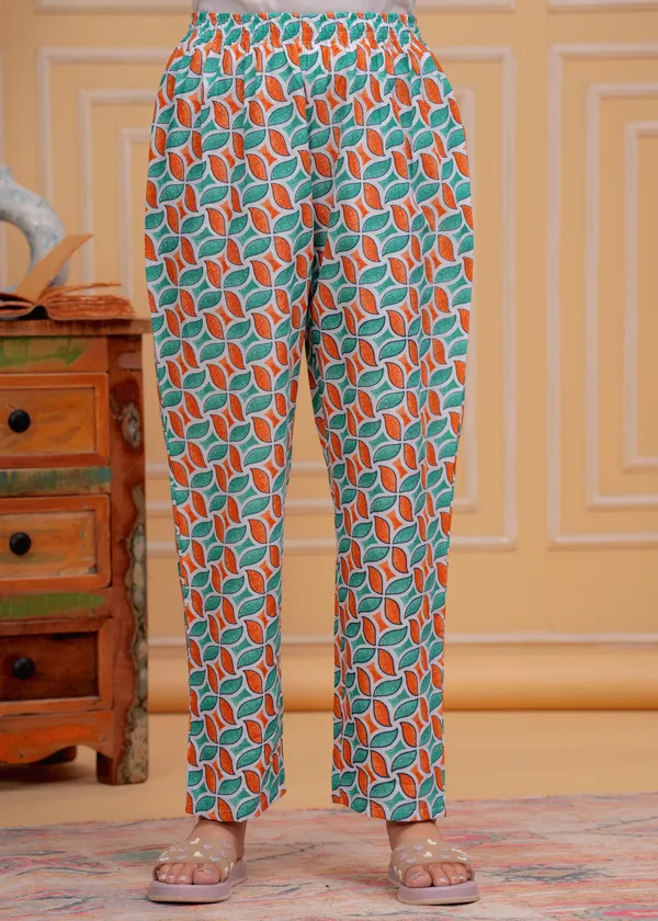 Blue_Cotton_Printed_Night_Suit_For_Women