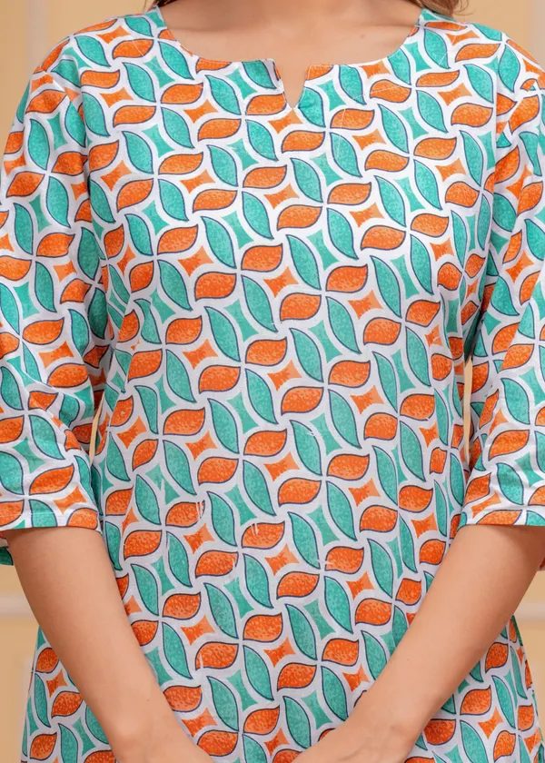 Blue_Cotton_Printed_Night_Suit_For_Women