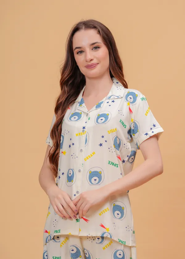 Cream_Rayon_Printed_Night_Suit_For_Women