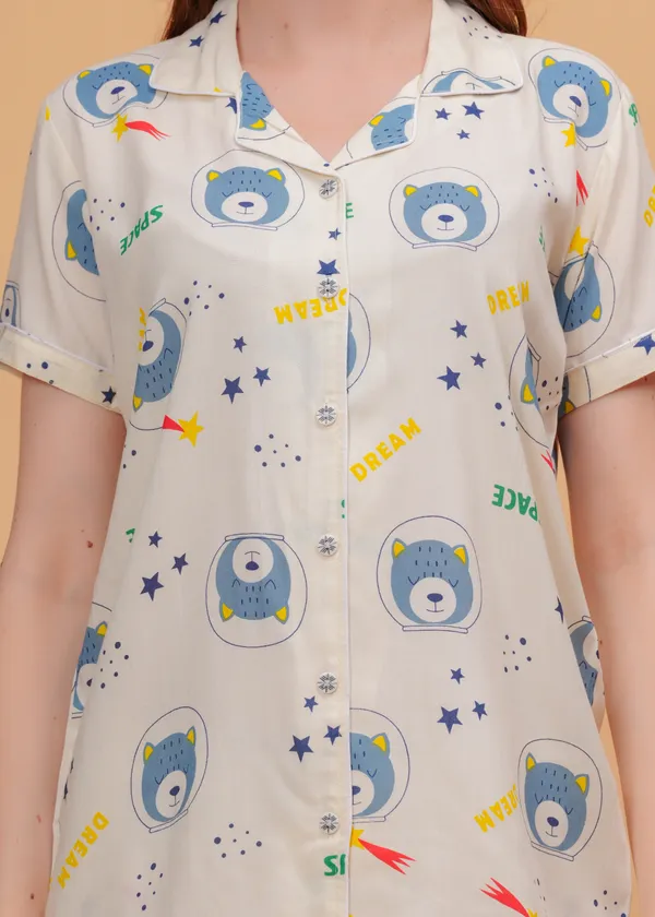 Cream_Rayon_Printed_Night_Suit_For_Women