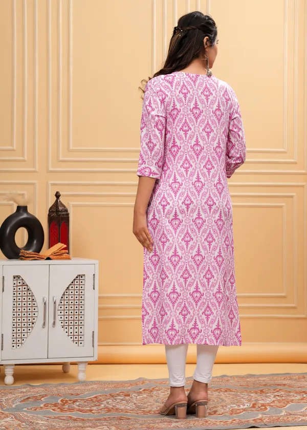 Pink_Printed_Rayon_Straight_Kurti_For_Women