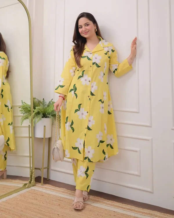 Yellow_Cotton_Printed_Co-Ord_Set_For_Women