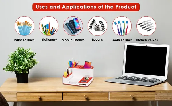 Red_ABS_Plastic_Multipurpose_Desk_Organizer_Pen_Stand
