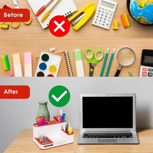 Red_ABS_Plastic_Multipurpose_Desk_Organizer_Pen_Stand