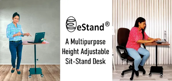 Black_Estand_Height_Adjustable_Laptop_Table_To_Be_Used_In_Sitting_&_Standing_Posture_(29"_-_45")