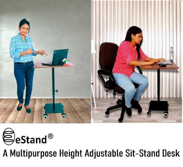 Black_Estand_Height_Adjustable_Laptop_Table_To_Be_Used_In_Sitting_&_Standing_Posture_(29"_-_45")