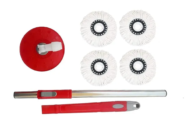 Red_Heavy_Stainless_Steel_Mop_Stick_Rod_With_Microfiber_4_Refill