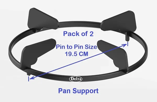 Delta_Gas_Stove_Part_Black_Powder_Coated_Round_Pan_Support_With_Pin_Size_195_Mm_For_Oval_Shape_Fancy_Cook_Top_Pack_Of_2