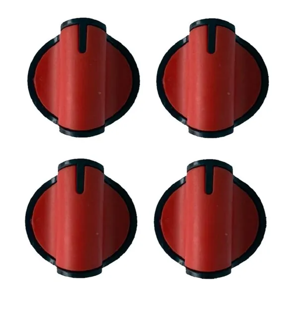 Set_Of_4_Gas_Stove_Rubber_Legs_With_Un_Breakable_Pvc_Push_Type_8_Mm_Spindle_On_Off_Knob
