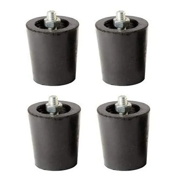 Set_Of_4_Gas_Stove_Rubber_Legs_And_Unbreakble_Ss_Pvc_Push_Type_8_Mm_Spindle_Knob_For_All_Types