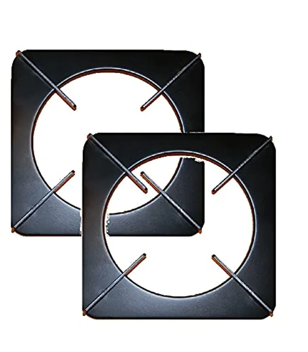 Pack_Of_2_Gas_Stove_Part_Regular_Black_Powder_Coated_Square_Pan_Support_Width_19_Cm