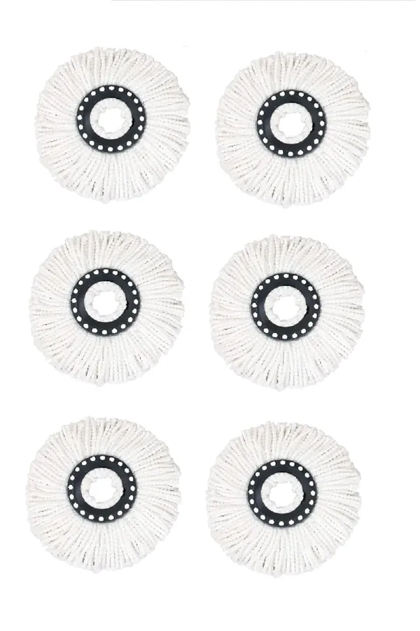 Pack_Of_6_White_Heavy_Super_Clean_Microfiber_Refill_Head_For_Spin_Mop