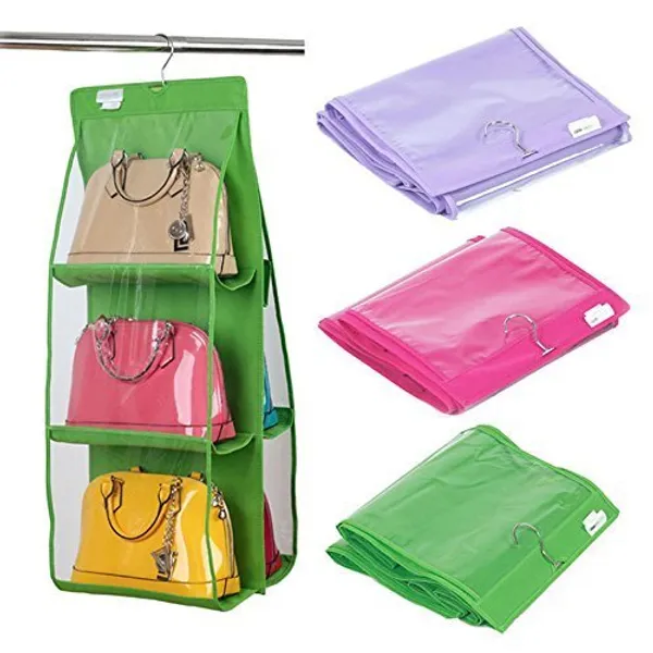 Multicolour_Dust_Proof_Foldable_Purse_Storage_Organizer_With_Large_Vinyl_Pockets_(29D_x_33.5W_x_90H_Cm)