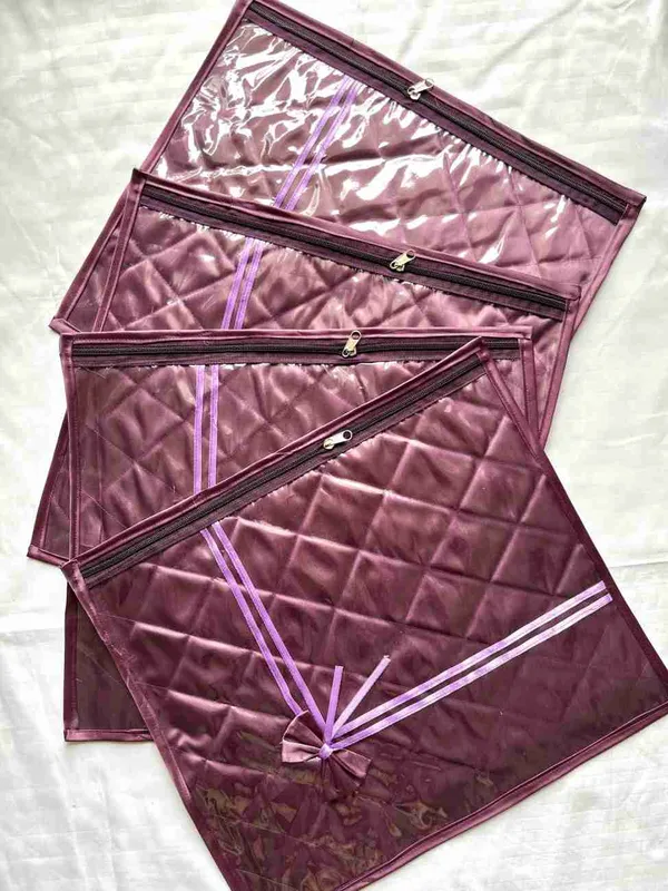 Pack_Of_4_Purple_Single_Saree_Cover_With_Zip_Lock
