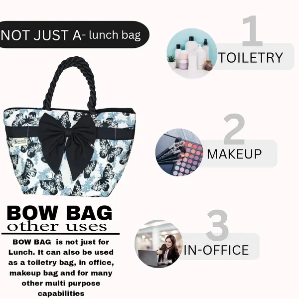Black_butterfly_Fabric_&_Metal_Bow_Lunch_Storage_Bag_(10_Litres)