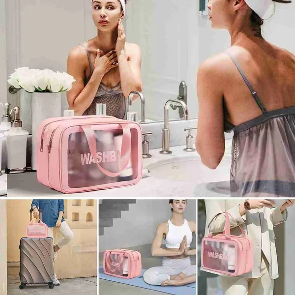 Multicolor_Double_Layer_Waterproof_Woman_Travelling_Pu_Leather_Makeup_Storage_Box_(30_x_20_x_14_Cm)