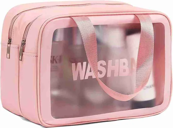 Multicolor_Double_Layer_Waterproof_Woman_Travelling_Pu_Leather_Makeup_Storage_Box_(30_x_20_x_14_Cm)