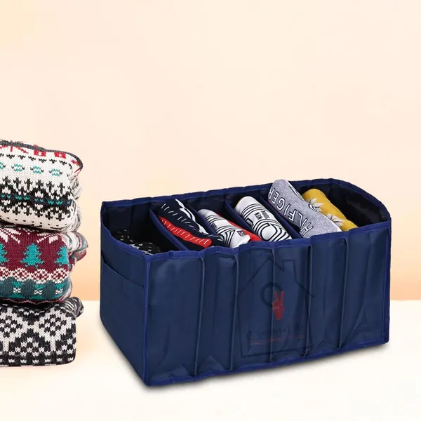 Navy_Clothes_Storage_Organizer_For_Wardrobe_(27.9D_x_50.8W_x_24.1H_Cm)