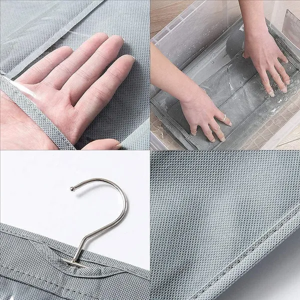 Grey_Dust_Proof_Foldable_Purse_Storage_Organizer_With_Large_Vinyl_Pockets_(29D_x_33.5W_x_90H_Cm)