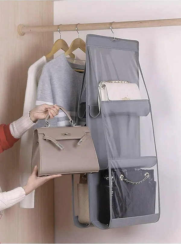 Grey_Dust_Proof_Foldable_Purse_Storage_Organizer_With_Large_Vinyl_Pockets_(29D_x_33.5W_x_90H_Cm)
