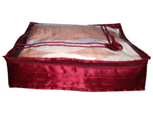 Pack_Of_4_Maroon_Single_Saree_Cover_With_Zip_Lock_(40_x_34_x_5_Cm)