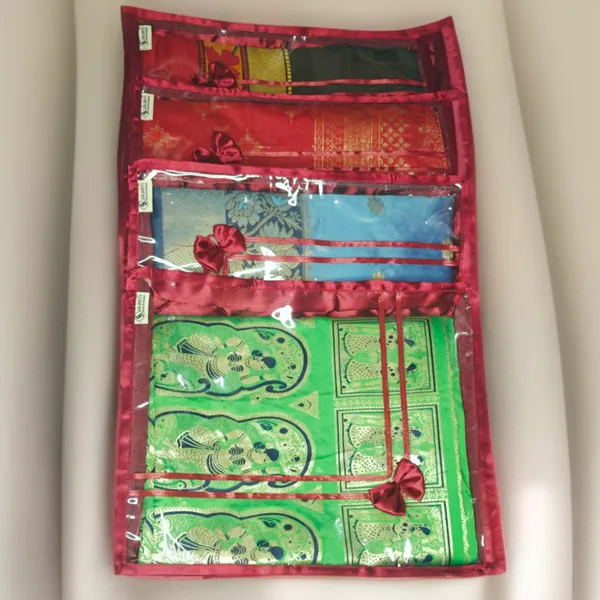 Pack_Of_4_Maroon_Single_Saree_Cover_With_Zip_Lock_(40_x_34_x_5_Cm)