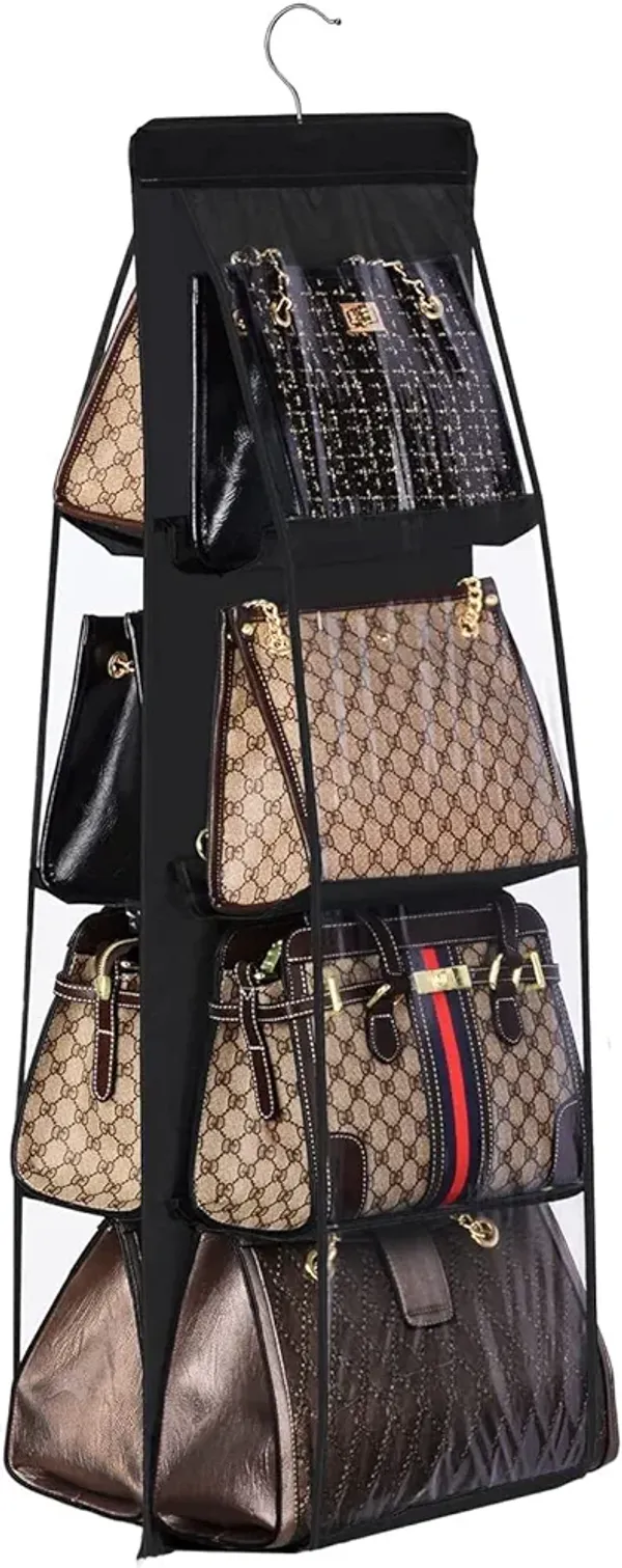 Black_Dust_Proof_Foldable_Purse_Storage_Organizer_With_Large_Vinyl_Pockets_(29D_x_33.5W_x_90H_Cm)