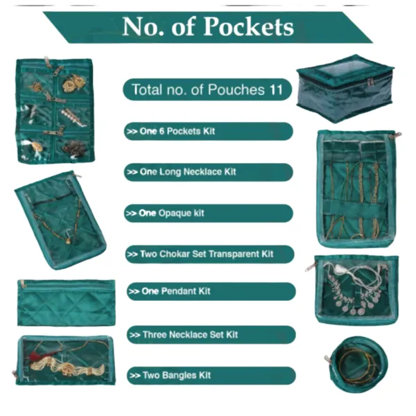 Silver_Satin_Vanity_Box_With_12_Zipped_Pouches_For_Jewellery_Storage_(28D_x_16W_x_5H_Cm)