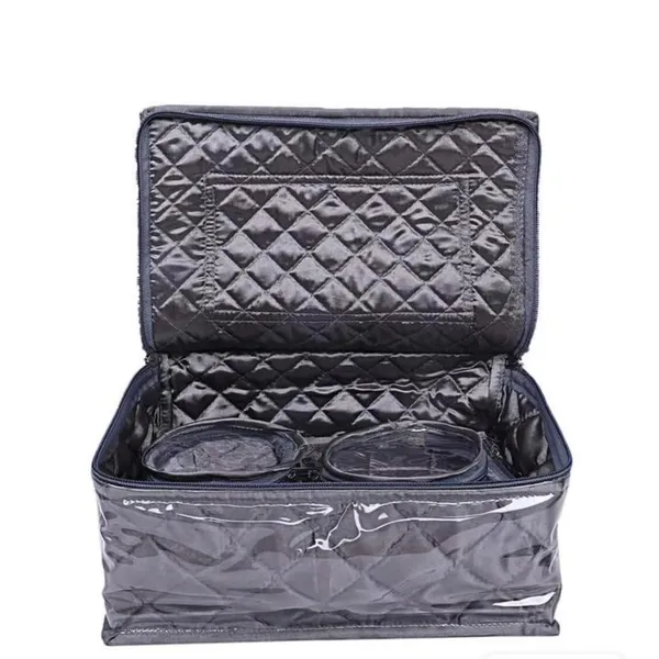 Silver_Satin_Vanity_Box_With_12_Zipped_Pouches_For_Jewellery_Storage_(28D_x_16W_x_5H_Cm)