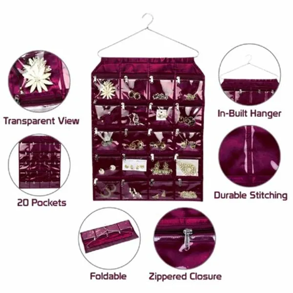 Purple_Satin_Hanging_Jewellery_Organiser_With_20_Pouches_(64_x_47_x_1_Cm)