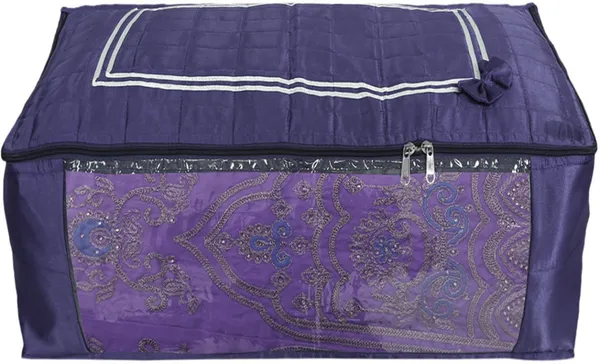 Navy_Bow_Design_Lehenga_Cover_|_Foldable_&_Dustproof_Salwar_Suit_Cover_(30_Litres)