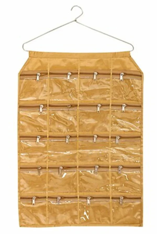 Golden_Satin_Hanging_Jewellery_Organiser_With_20_Pouches_(64_x_47_x_1_Cm)