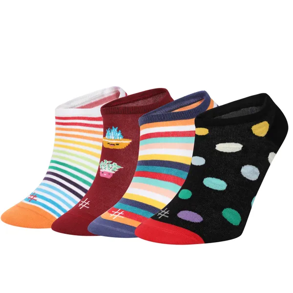 Pack_of_4_Cotton_Socks_Ankle_Length_|_Soft_And_Comfortable_Socks_||
