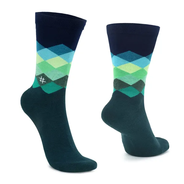 Pack_of_1_Checkered_Printed_Cotton_Socks_Crew_Length_Funky_Socks_|