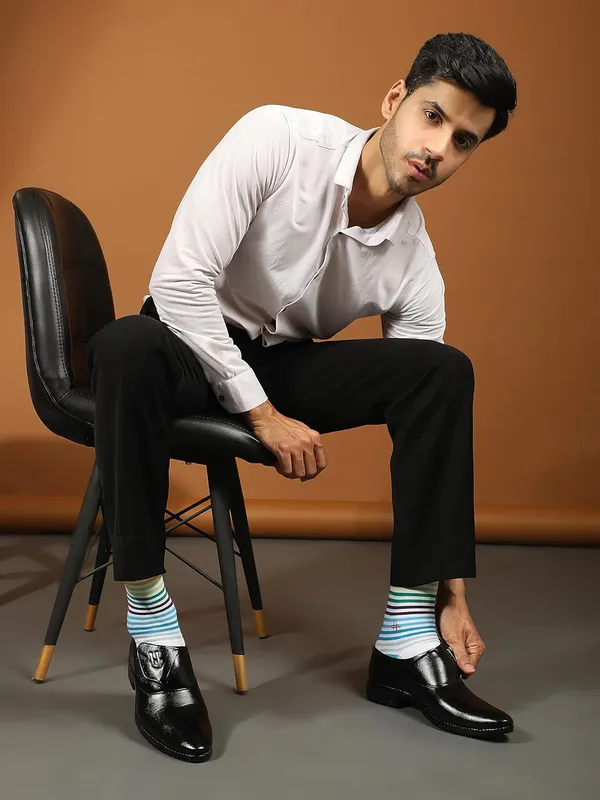 Mills_Brown_Half_Stripes_White_Edition_Cotton_Crew_Length_Socks_|