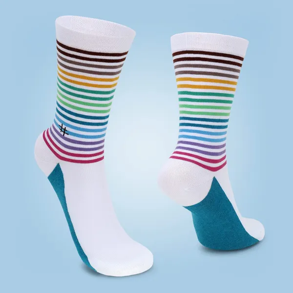 Pack_of_1_Printed_Stripes_Cotton_Socks_Crew_Length_Funky_Socks_|