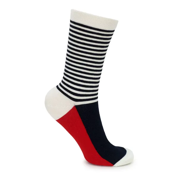 Mills_Brown_Half_Stripes_Cream_Edition_Cotton_Crew_Length_Socks_|