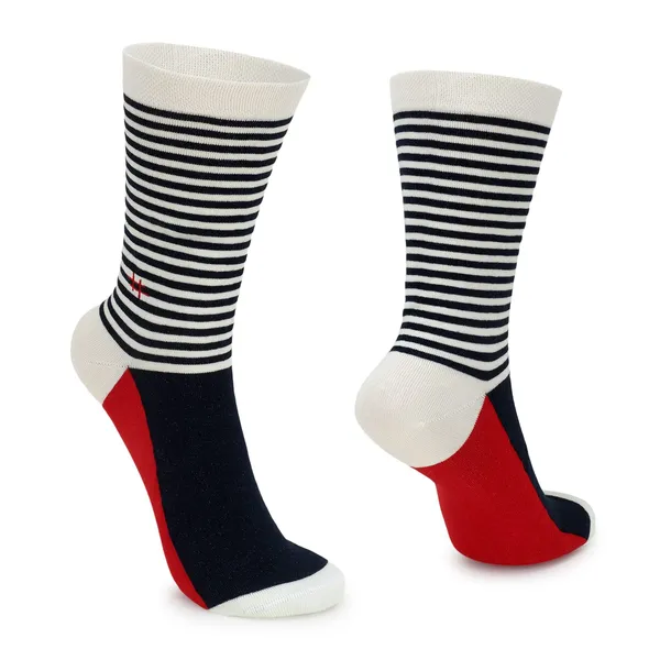 Mills_Brown_Half_Stripes_Cream_Edition_Cotton_Crew_Length_Socks_|