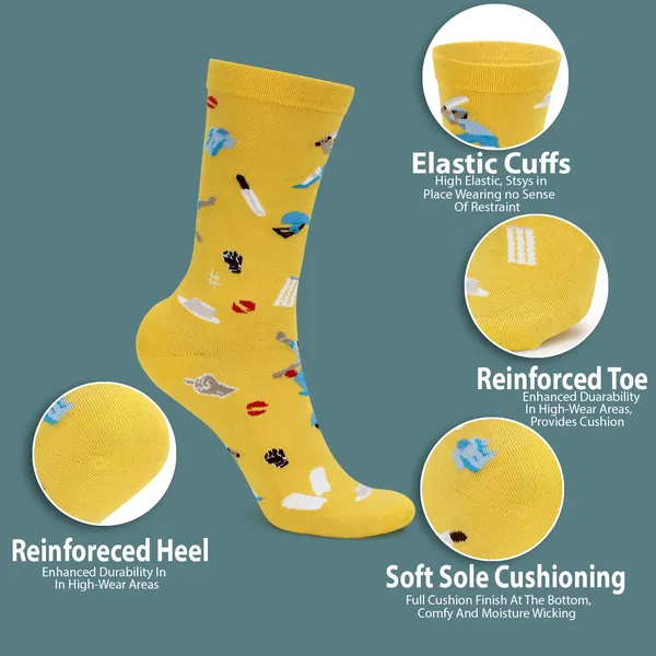 Pack_of_1_Cricket_Printed_Cotton_Socks_Crew_Length_Funky_Socks_|