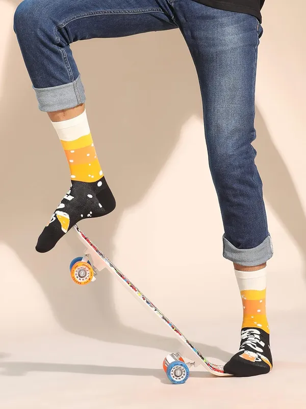 Pack_of_1_Cheers_Printed_Cotton_Socks_Crew_Length_Funky_Socks_|