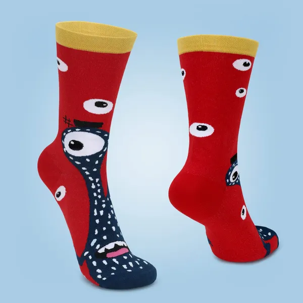 Pack_of_1_Printed_Cotton_Socks_Crew_Length_Funky_Socks_|