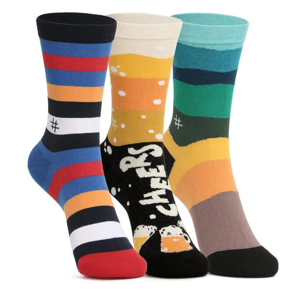 Pack_of_3_Cotton_Socks_Crew_Length_|_Soft_And_Comfortable_Socks_||