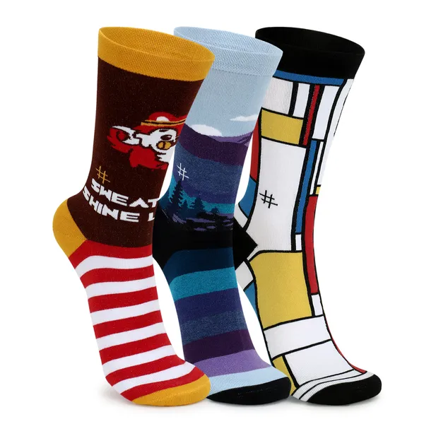 Mills_Brown__Premium_Designer_Edition_Pack_of_3_Combed_Cotton_Crew_Length_Socks_Size_7-11_|