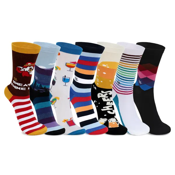 Pack_of_7_Cotton_Socks_Crew_Length_|_Soft_And_Comfortable_Socks_|