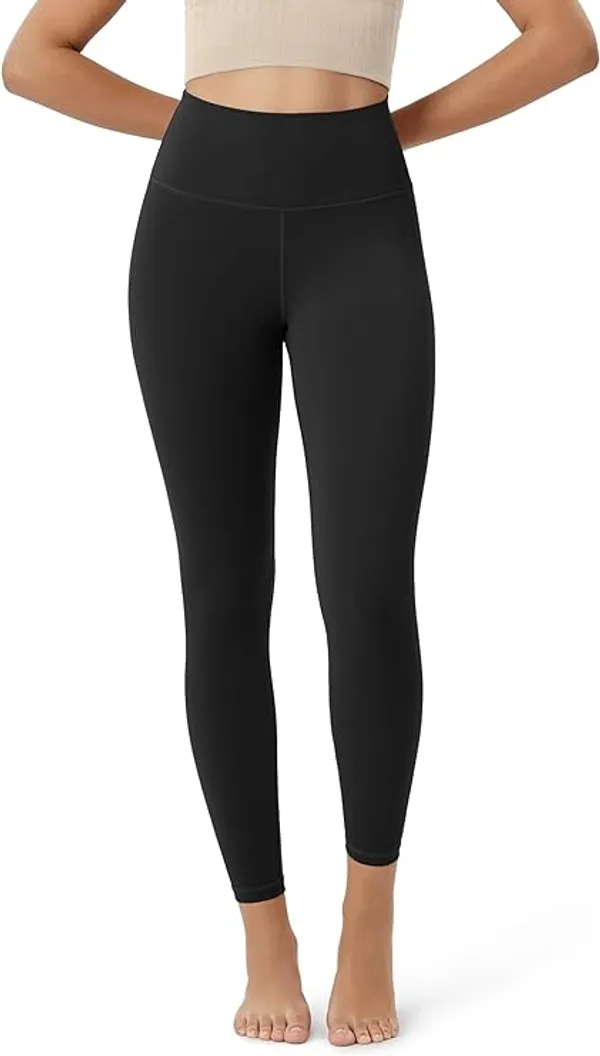 Saffora Nylon Compression Leggings for Women, High Waist Workout