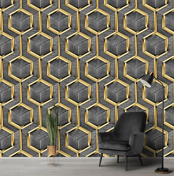 Grey_Latest_Stylish_Textured_Pvc_Coated_3D_Modern_Pattern_Design_Wallpaper_Roll_For_Living_Room/Bedroom/Office_Walls_(57Sqft/Per_Roll)