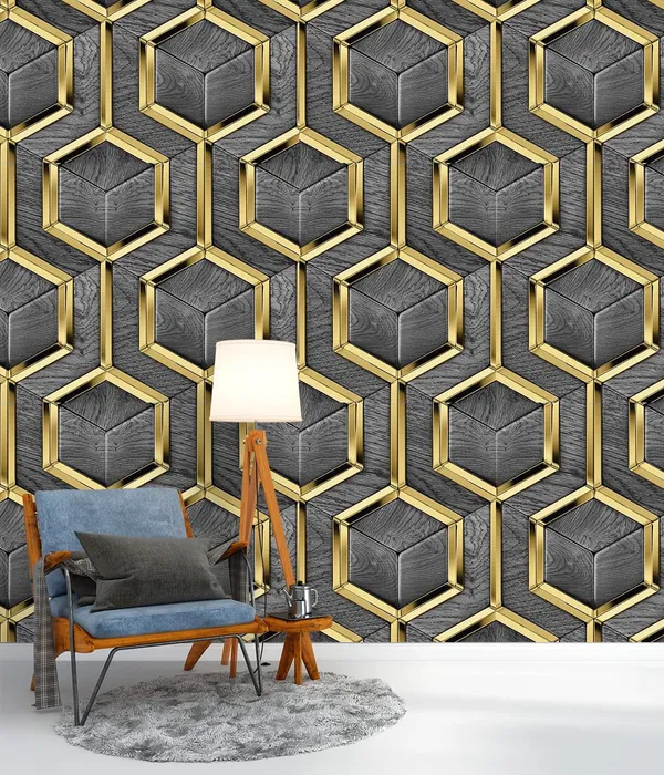Grey_Latest_Stylish_Textured_Pvc_Coated_3D_Modern_Pattern_Design_Wallpaper_Roll_For_Living_Room/Bedroom/Office_Walls_(57Sqft/Per_Roll)